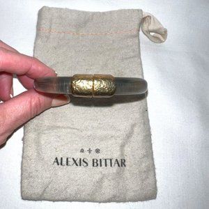 Alexis Bittar hinged lucite  bracelet - bronze